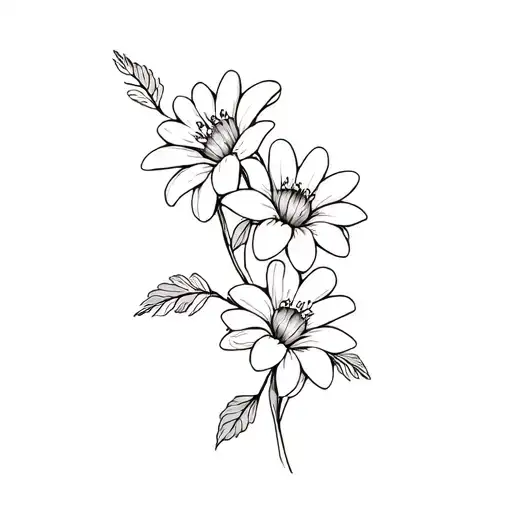 Daisy Chain With Lily And Rose Intertwined