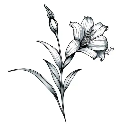 Gladiolus And Marigold Flower