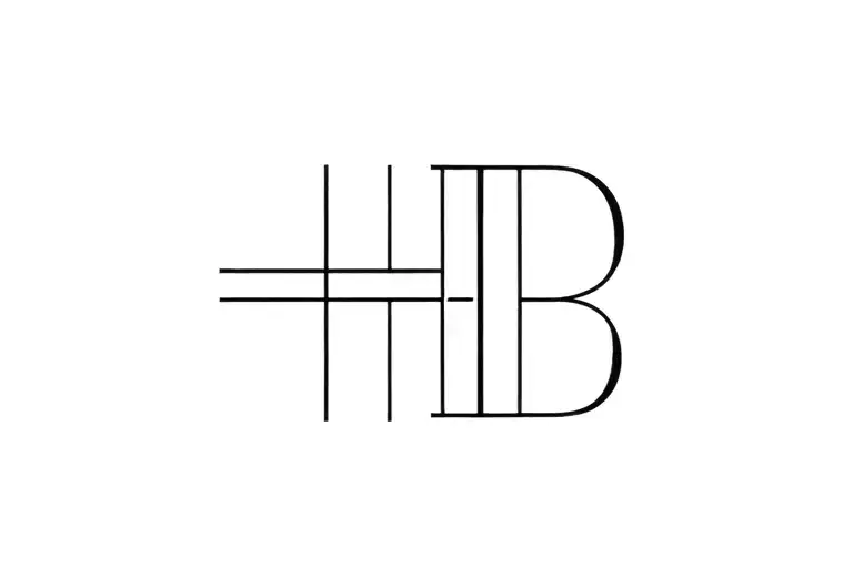Letter H And Letter B