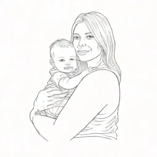 A Woman Holding A Baby