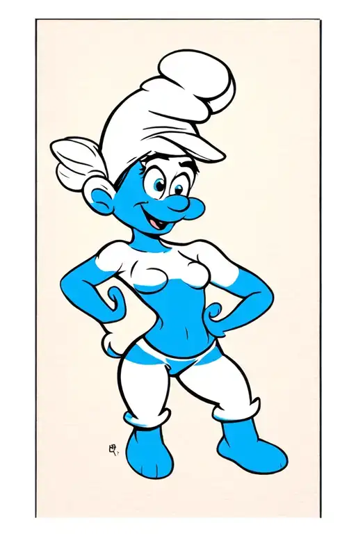 Pinup Of Smurfette