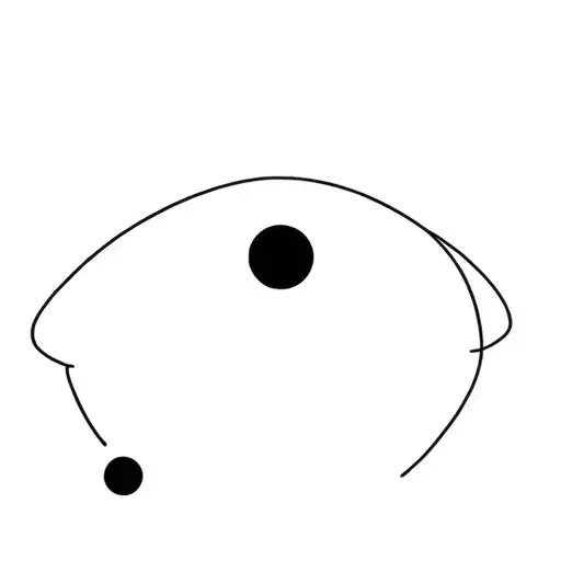 3 Dots And 2 Semi Circle Lines