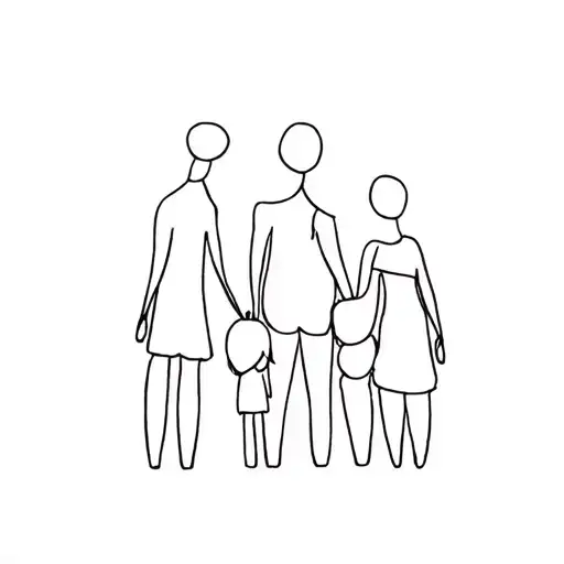 Husband And Wife And 3 Kids