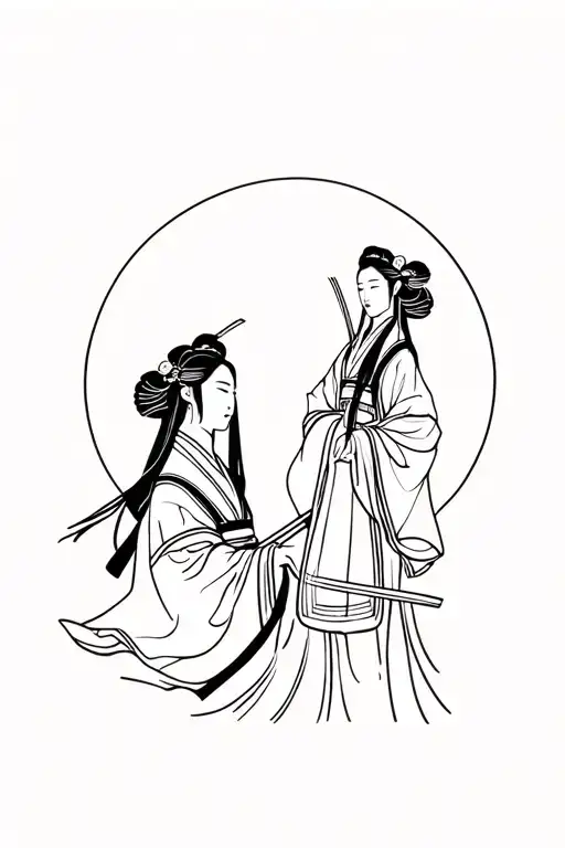 Samurai And Geisha