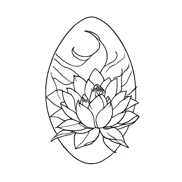 Orca And Lotus Flower