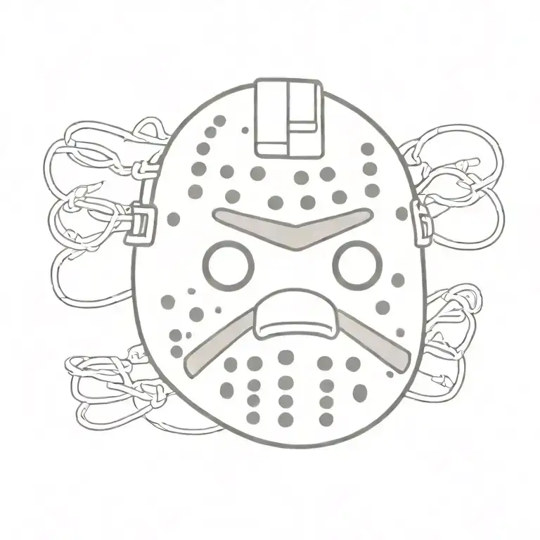 Jason Voorhees Face Mask Silly Cartoon Version