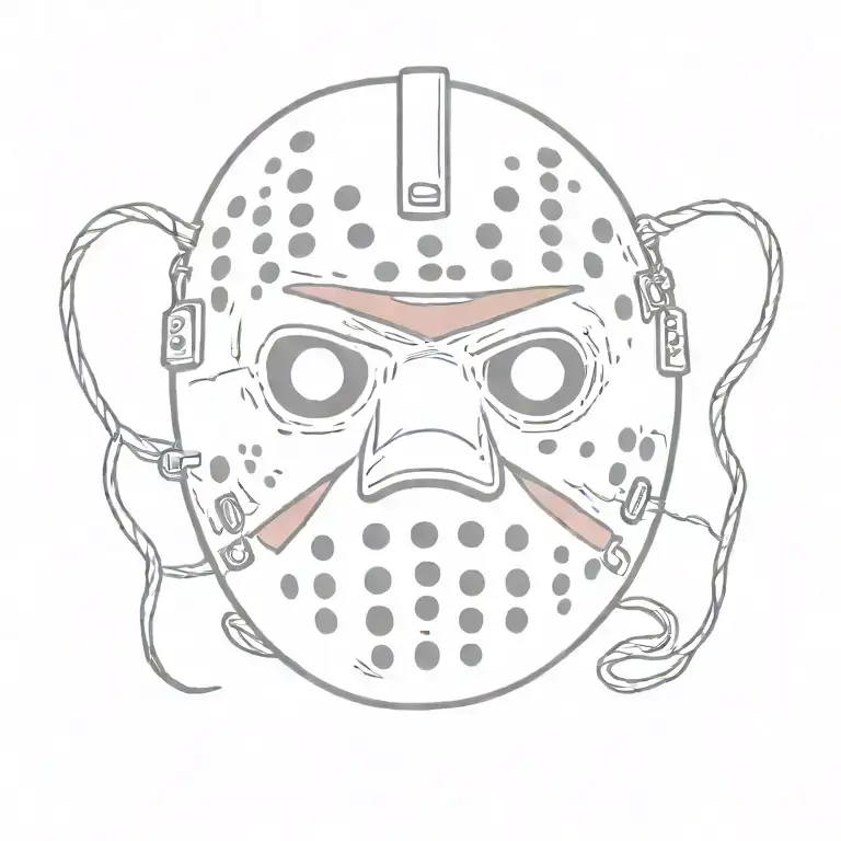 Jason Voorhees Face Mask Silly Cartoon Version
