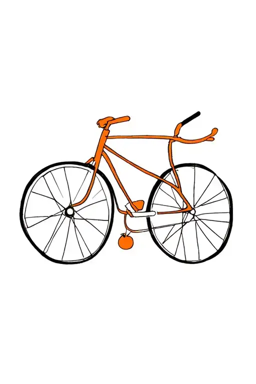 Orange And Dirkbike