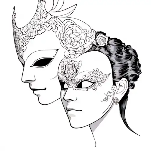 Venetian Mask And Manga One Piece Incorporating Elements