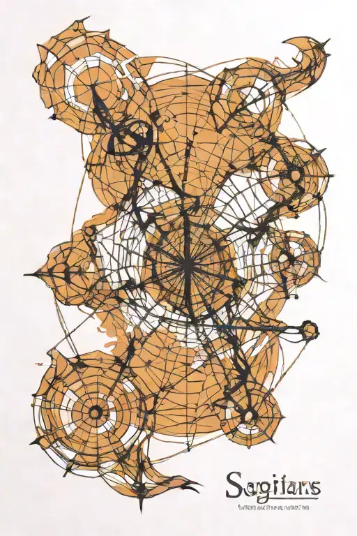 Sagittarius Made From Spider Webs