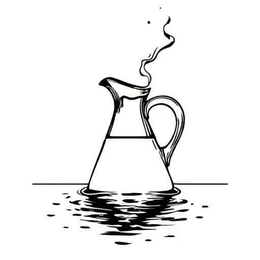 Jug Sprayed Out Of The Water