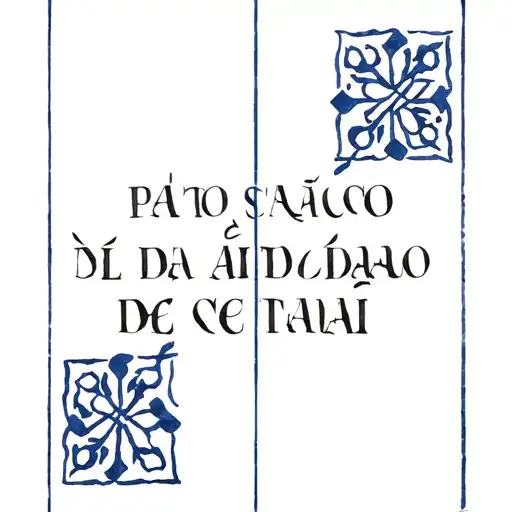 Portuguese Tiles And Saudade Inscription