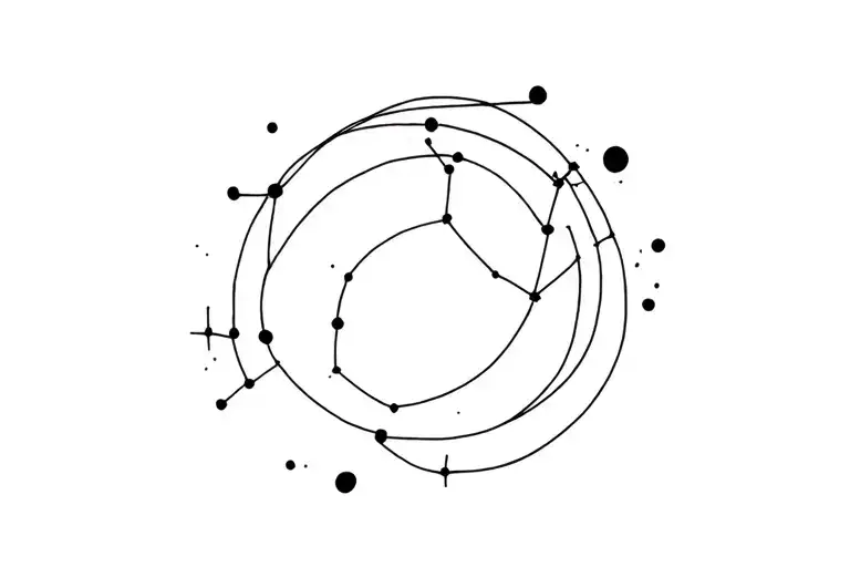 Leo Constellation Minimalism Use Lines