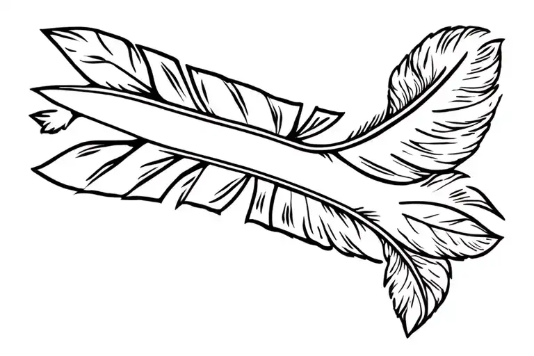 Native American Warrior Arm Band With Feather