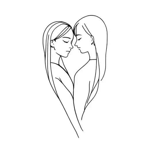 Couple Minimalist Tattoo Design