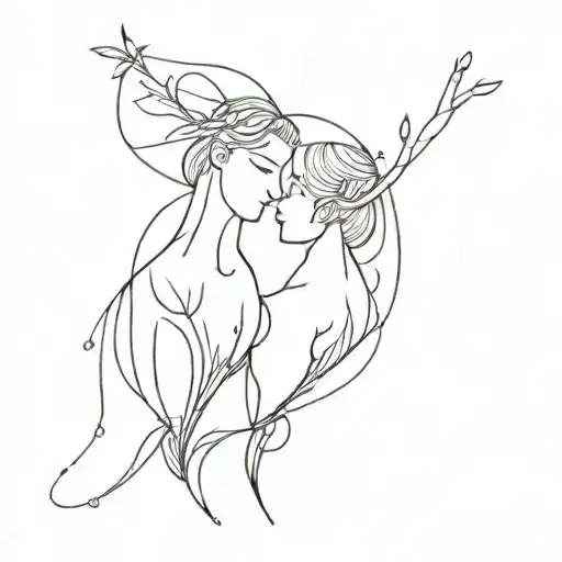 Couple Tattoo Design