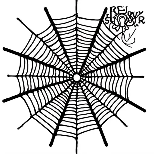 Spiderweb For Around Elbow With Sight Crosshairs At Center