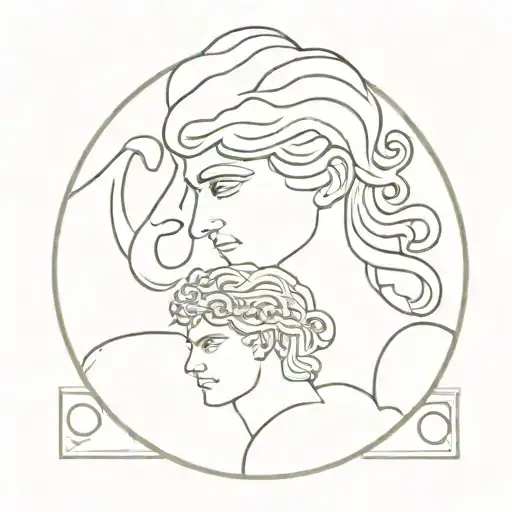 Perseus And Medusa Holding The Head