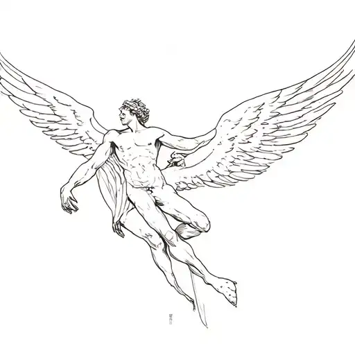 Icarus And Lucifer Falling