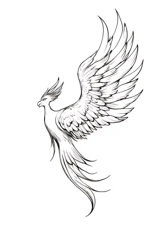 Feminine Phoenix Emerging