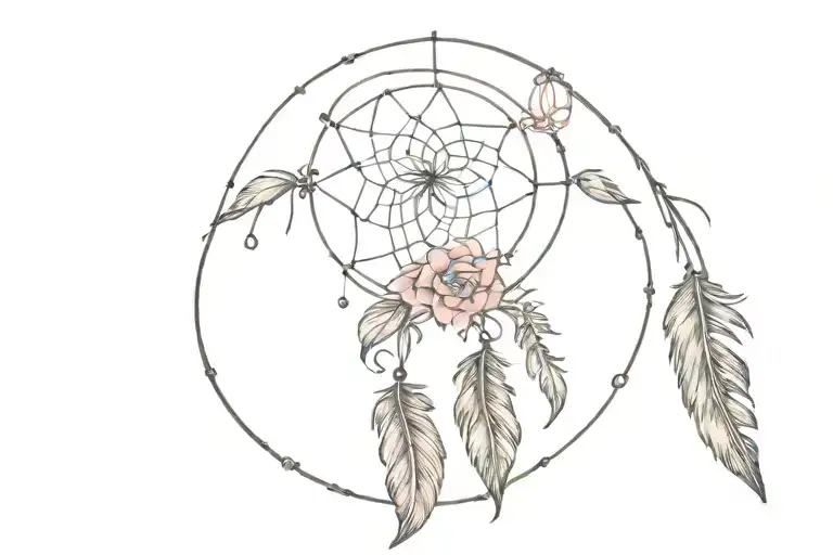 Feather Pink Dreamcatcher