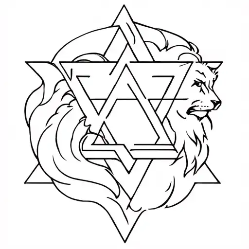 Lion And Star Of David
