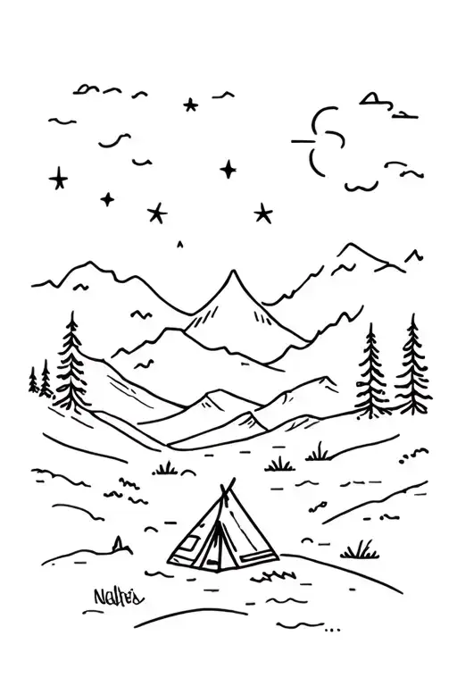 Camping Vibe Night Time