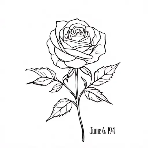 A Rose With The Date June 6 1944