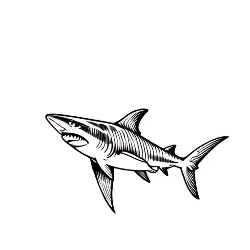 Tiger Shark Swimming