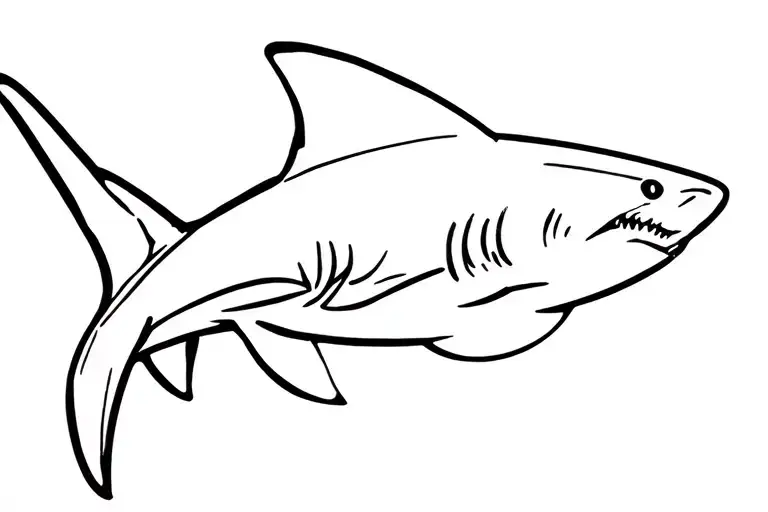 Hammerhead Shark Outline