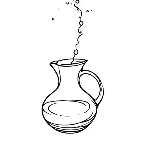 A Pitcher Pouring Water