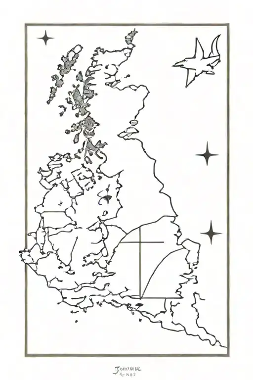 England Sweden Scotland Inspired Tattoo Featuring