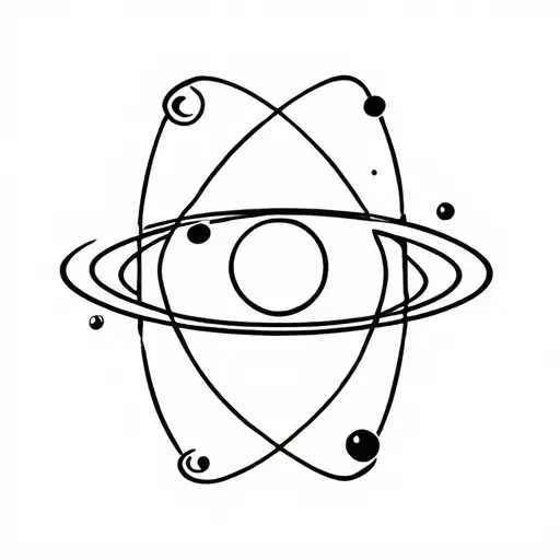 Saturn Shaped Like Atom