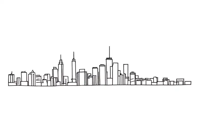 City Skyline Simple Design