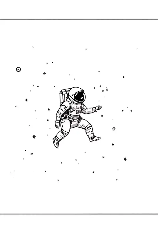 Astronaut Floating