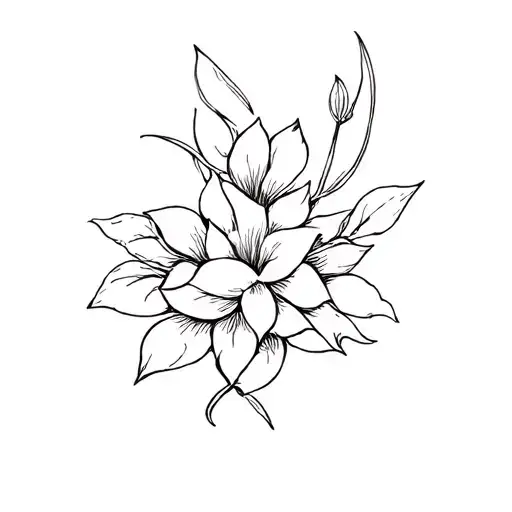 Sketton Tatto In Style Of Engraving Sketch