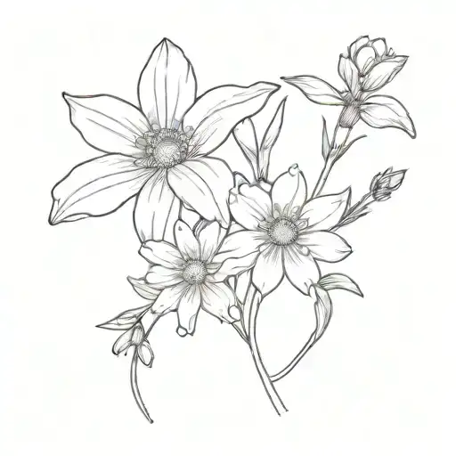 Larkspur Flower & Daisy Flower