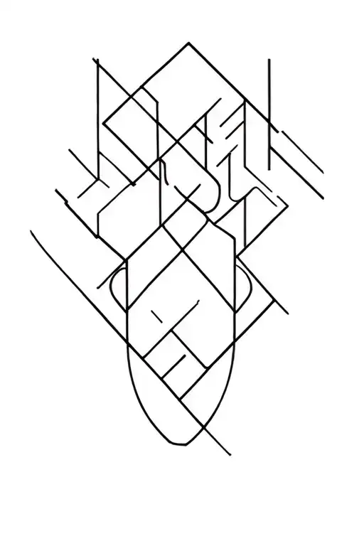 Micro Realistc Geometric Forearm Tatto Design