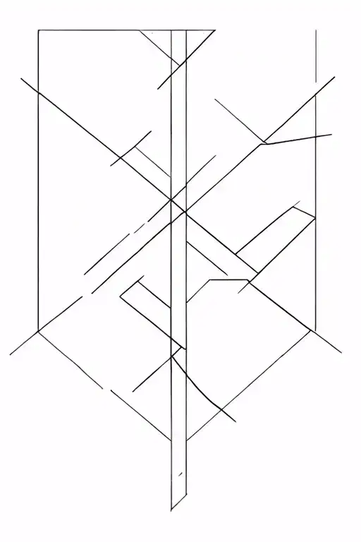 Micro Realistc Geometric Forearm Tatto Design Incorporating Elements