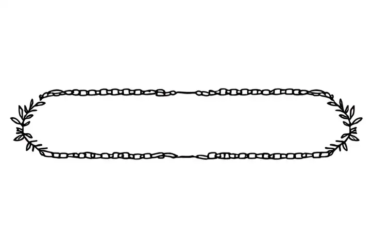 Laurel Chain Surrounding The Armband Tattoo Fino Tiny Arm