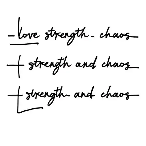 Love Strength And Chaos