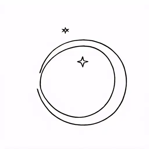 Crescent Moon With Leo Star Sign