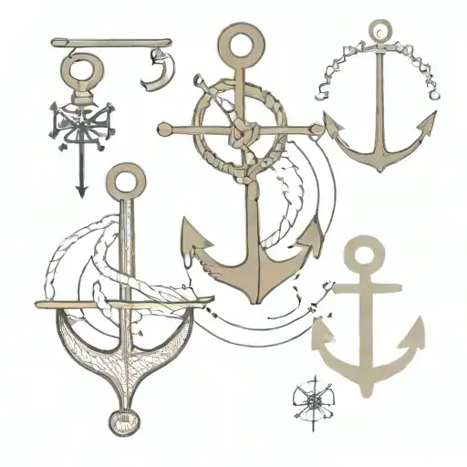 Nautical Elements Like Anchors