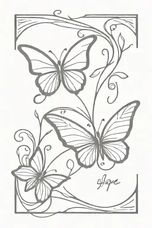 Hope Is J With Butterfly