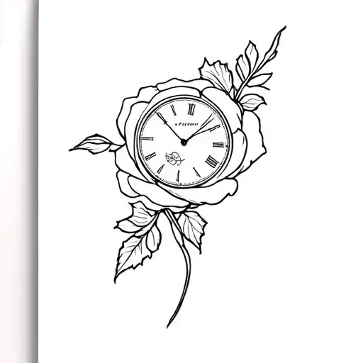 Rosa Dei Venti With Orologio And Again