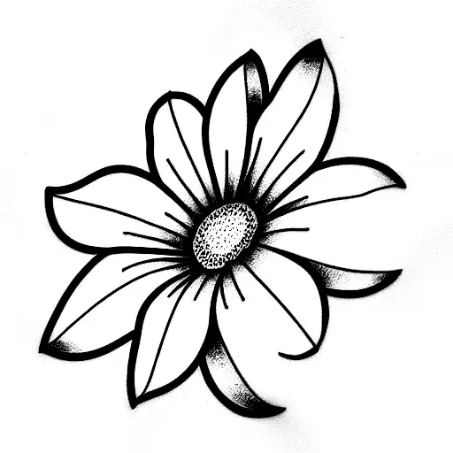 Daisy With Morning Glory