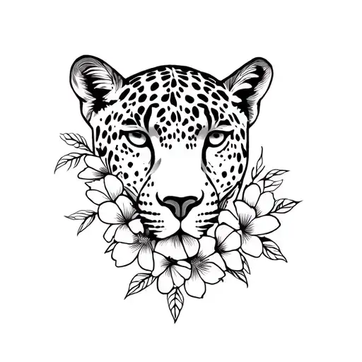 Leoprint And Flowers Wrapped