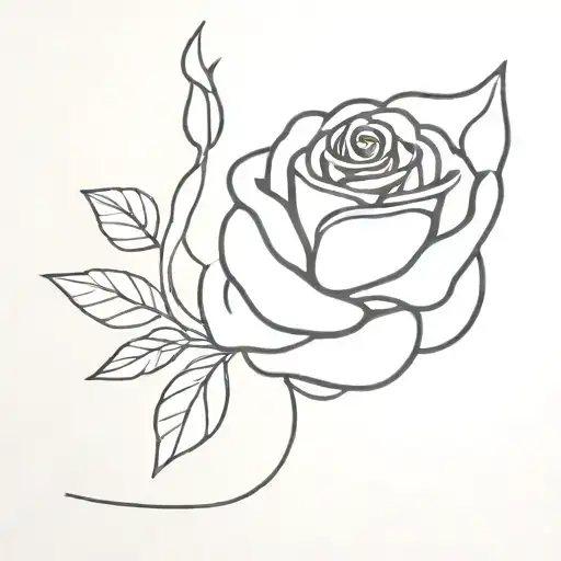 A Rose Inside Of A Brain Inside