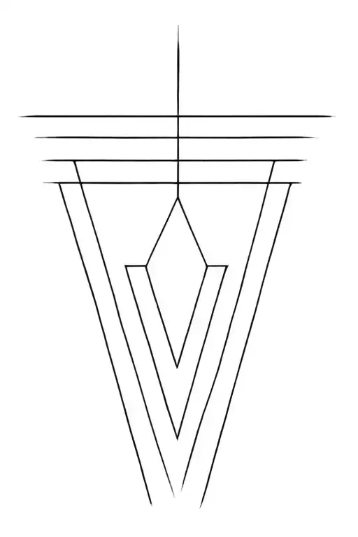 Triangle Abstract Lines