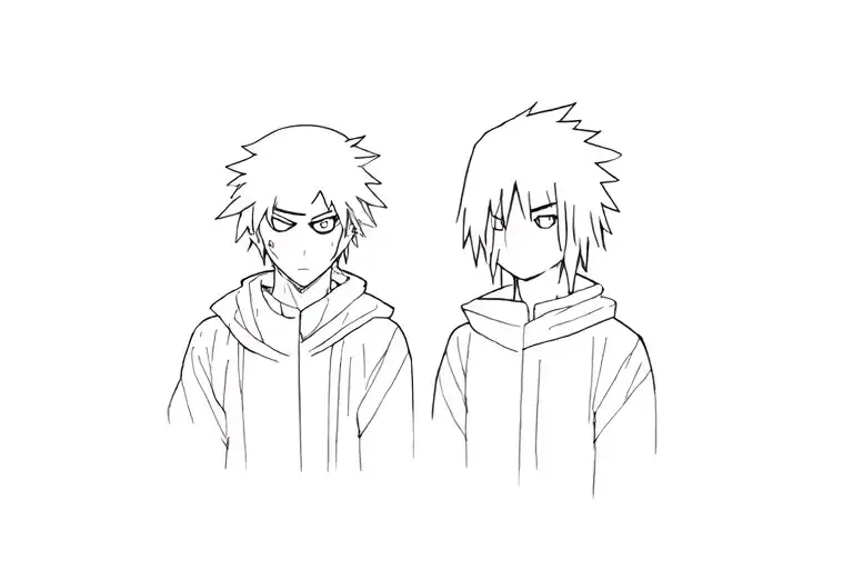 Obito And Sasuke With Sharinggan